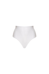 Alicia Sally White High Waist Bikini Bottom