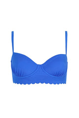 Lauren Basket Blue Bikini Top