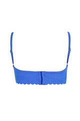 Lauren Basket Blue Bikini Top