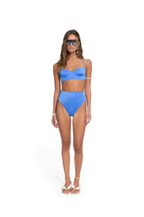 Lauren Basket Blue Bikini Top