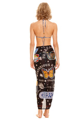 Marine Embellished Pareo