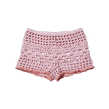 Bubble Gum Miniq Crochet Shorts
