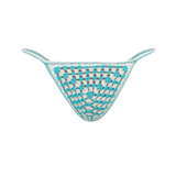 Azure Granny Square Bikini Bottom