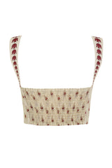Nader Lupe Plume Crop Top