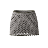 Storm Crochet Mini Skirt