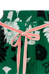 Watts Kaaw Olive Green Floral Shorts