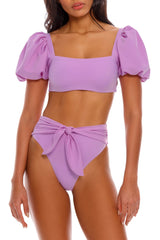 Isabella Lilac High Waist Bikini Bottom
