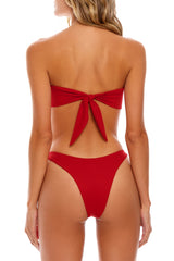 Avy Red Bikini Bottom