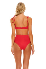 Donna Shaka Red Bikini Top