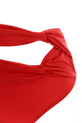 Brina Shaka Red High Waist Bikini Bottom