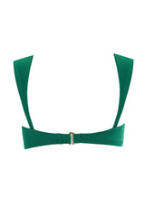 Malory Basket Emerald Bikini Top