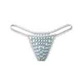 Baby Blue Granny Square Bikini Bottom