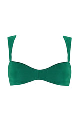 Malory Basket Emerald Bikini Top