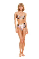 Penelope Vitreo High Waist Scallop Bikini Bottom
