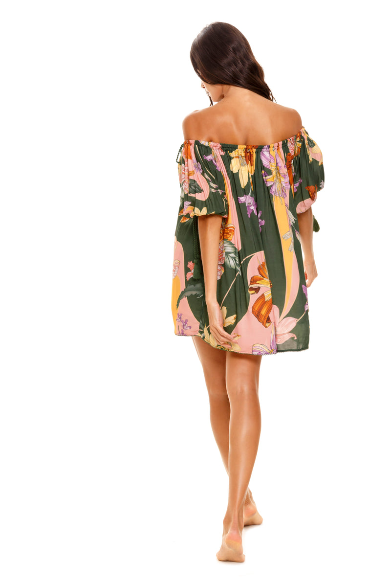 Liberty Vitreo Off The Shoulder Dress