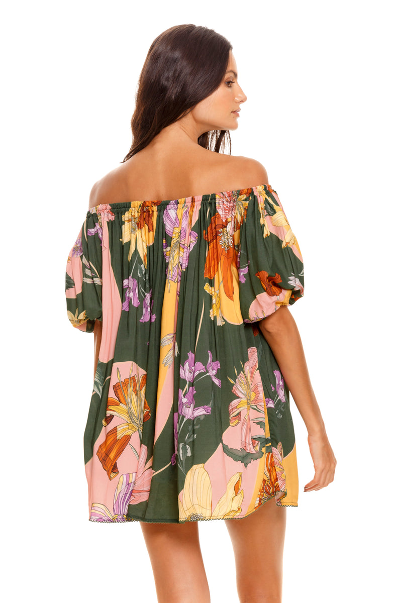 Liberty Vitreo Off The Shoulder Dress