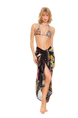 Marine Embellished Pareo